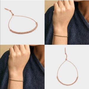 Gorjana Newport adjustable rose gold bracelet